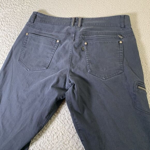 QOR Chino Pants Mens 34x32 Performance Navy Blue Outdoor Zip Pockets 3xDry - Picture 12 of 15
